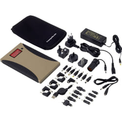 Powertraveller - Power Traveller Powergorilla Tactical Powerbank (batterie supplémentaire) 24000 mAh LiPo usb-a sable Extérieur, Affichage du statut