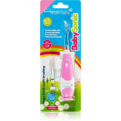 Brush-Baby BabySonic Enfant Brosse à dents à ultrasons Rose, Blanc