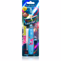 La brosse à dents sonique Brush Baby KidzSonic fonctionne sur le principe de la vibration sonique qui permet un mouvement dou ...