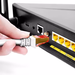 Duronic VB-HCZ6-PEH8 câble de réseau Blanc 1,5 m Cat6a F/UTP (FTP)