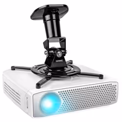 Duronic PB01XB Support plafond universel rotatif inclinable et pivotant haute résistance pour vidéoprojecteur