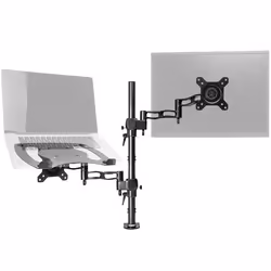 Support écran / moniteur PC et ordinateur portable pour bureau - DURONIC - DM35L1X1 - Réglable - Noir