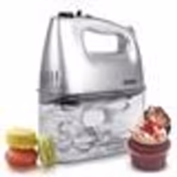 Duronic HM4 Batteur 400W 5 vitesses avec fonction Turbo – compartiment de rangement - 2 batteurs / 2 crochets à pétrir et 1 f ...