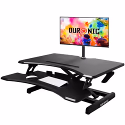 Duronic DM05D16 Poste / Station de travail assis-debout - Hauteur ajustable de 12 à 43 cm