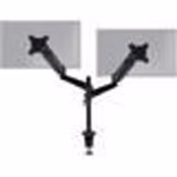 Duronic DMG52 Support double 2 écrans pour bureau à pince – Bras à gaz ajustable à la volée