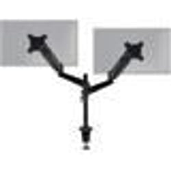 Duronic DMG52 Support double 2 écrans pour bureau à pince – Bras à gaz ajustable à la volée