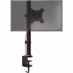 Duronic DM151X1 Support écran PC pour bureau à pince - Hauteur ajustable - Rotatif / Inclinable / Pivotable - Compatibilité