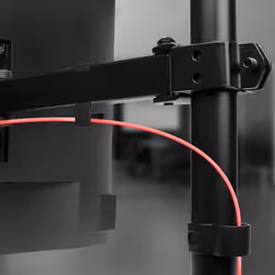 Duronic DM151X2 support d'écran plat pour bureau 32" Poteau Noir