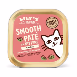Lily's Kitchen Chicken Paté for Kittens, Chatons, Toutes races, Poulet, 85 g, Sans grain