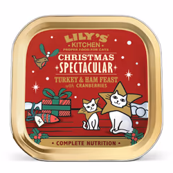 Lily's Kitchen Christmas Turkey & Ham Feast, Adulte, Porc, Dinde, 85 g, Sans grain