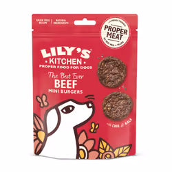 Lily's Kitchen The Best Ever Beef Mini Burgers, Friandise, Chien, Universel, Bœuf, 70 g
