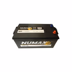 Batterie de démarrage de tracteur / tractopelle, livrée prête à l'emploi. Tension : 12V Capacité : 225Ah Intensité de démarra ...