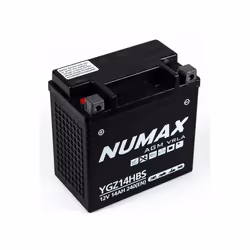 Tension: 12V Technologie: AGM Capacité: 14Ah Poids: 4.6kg Polarité: Plus à gauche" Type YGZ14H-BS Tension 12V Technologie AGM ...
