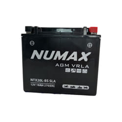 Numax - Batterie moto NTX20-BS sla 12V 18Ah 270A Dimensions: 175x87x155mm et plus à Gauche