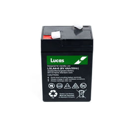 Batterie Plomb Etanche Stationnaire Lucas vrla agm LSLA4-6 6V 4Ah