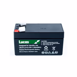 TECHNOLOGIE : VRLA TENSION : 12V CAPACITÉ : 1.2Ah" Type LSLA1.2-12 Tension 12V Technologie VRLA Capacité 1.2Ah Longueur 97mm  ...