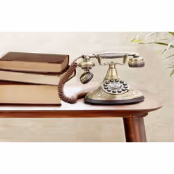 GPO Retro Duchess Téléphone analogique Noir, Bronze