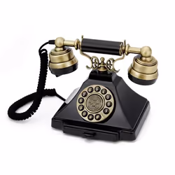 GPO Retro Duke, Téléphone analogique, Combiné filaire, Noir