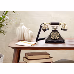 GPO Retro Duke Téléphone analogique Noir