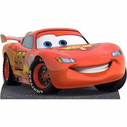 Figurine en carton taille réelle Disney Cars Flash McQueen - Rouge - Pour enfant de 3 ans et plus