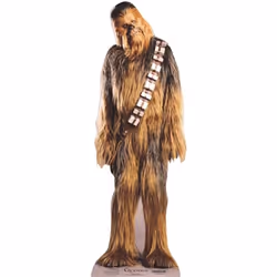 Figurine en carton taille réelle Chewbacca Star Wars - Marque Star Wars - Hauteur 195 cm - Blanc - Pour enfant