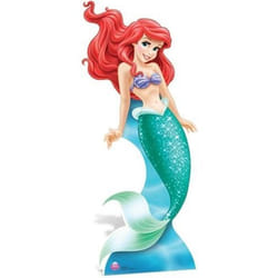 Figurine en carton Ariel la petite sirène Disney Princesses - Hauteur 170cm - Largeur 72cm - Bleu & Rouge
