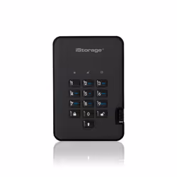 iStorage diskAshur 2, 256 Go, USB Type-A, 3.2 Gen 2 (3.1 Gen 2), 294 Mo/s, 5 GT/s, Noir