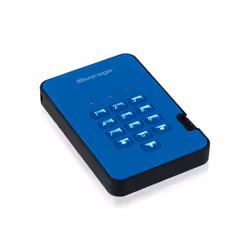 iStorage diskAshur 2 disque dur externe 1 To Bleu - Vue supplémentaire 4