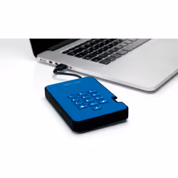 iStorage diskAshur 2 disque dur externe 1 To Bleu - Vue supplémentaire 6