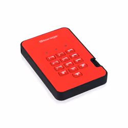 iStorage diskAshur 2 disque dur externe 1 To Rouge - Vue supplémentaire 4