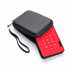 iStorage diskAshur 2 disque dur externe 1 To Rouge - Vue supplémentaire 5
