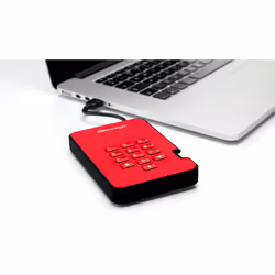 iStorage diskAshur 2 disque dur externe 1 To Rouge - Vue supplémentaire 6