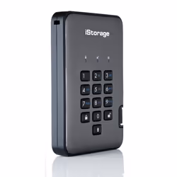 iStorage diskAshur PRO2 disque dur externe 4 To Noir, Graphite