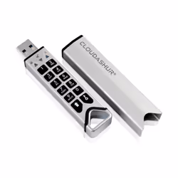 iStorage CloudAshur, 256 Go, USB Type-A, 3.2 Gen 1 (3.1 Gen 1), Externe, 37 g, Argent