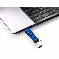 iStorage datAshur Pro lecteur USB flash 128 Go USB Type-A 3.2 Gen 2 (3.1 Gen 2) Bleu - Vue supplémentaire 3