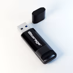 iStorage IS-FL-DBT-256-64 lecteur USB flash 64 Go USB Type-A 3.2 Gen 1 (3.1 Gen 1) Noir - Vue supplémentaire 2