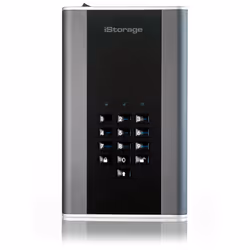 iStorage DiskAshur DT2, 18 To, 3.2 Gen 1 (3.1 Gen 1), Noir, Gris