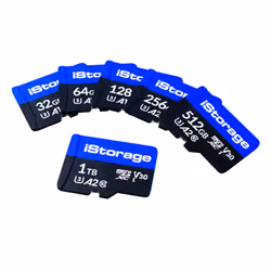 iStorage IS-MSD-1-1000, 1 To, MicroSDXC, Classe 10, UHS-III, Class 3 (U3), V30
