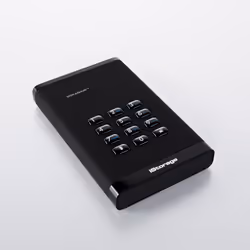 iStorage diskAshur3 HDD disque dur externe 2 To USB Type-C 3.2 Gen 1 (3.1 Gen 1) Noir