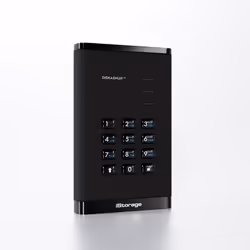 iStorage diskAshur3 HDD disque dur externe 5 To USB Type-C 3.2 Gen 1 (3.1 Gen 1) Bleu - Vue supplémentaire 2