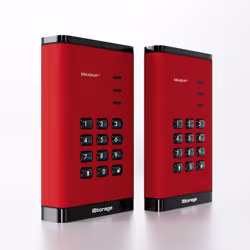 iStorage diskAshur3 HDD disque dur externe 5 To USB Type-C 3.2 Gen 1 (3.1 Gen 1) Rouge - Vue supplémentaire 6