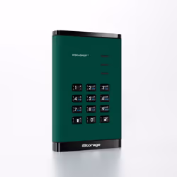 iStorage diskAshur3 HDD disque dur externe 4 To USB Type-C 3.2 Gen 1 (3.1 Gen 1) Vert