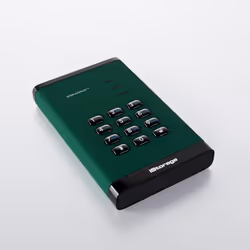 iStorage diskAshur3 HDD disque dur externe 4 To USB Type-C 3.2 Gen 1 (3.1 Gen 1) Vert