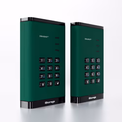 iStorage diskAshur3 HDD disque dur externe 5 To USB Type-C 3.2 Gen 1 (3.1 Gen 1) Vert - Vue supplémentaire 6