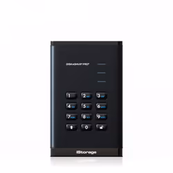 iStorage diskAshur PRO3 SSD, 16 To, 2.5", USB Type-A / USB Type-C, 3.2 Gen 1 (3.1 Gen 1), 448 Mo/s, Protection par mot de pas ...
