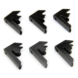 Monster Racking Connecteurs noirs pour rayonnage T-Rax - Lot de 6