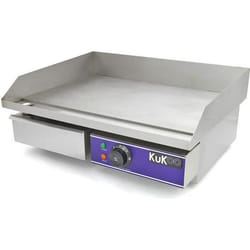 Plancha Plaque de Cuisson Grill Electrique Professionnelle en Acier Inoxydable de 50cm