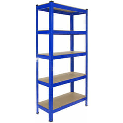 Monster Racking - 3 Rayonnages T-Rax en Acier Sans Boulons Bleus 75cm x 30cm x 150cm