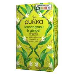 PUKKA Infusion à la Citronnelle et au Gingembre - Boisson Chaude et Réconfortante aux Notes Épicées et Citrus - 20 Sachets