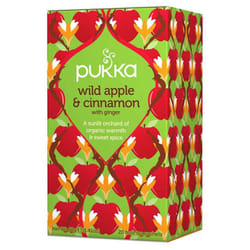PUKKA Infusion - Thé aux Fruits Saveur Pomme Sauvage et Cannelle - Lot de 20 Sachets pour une Boisson Chaude Gourmande